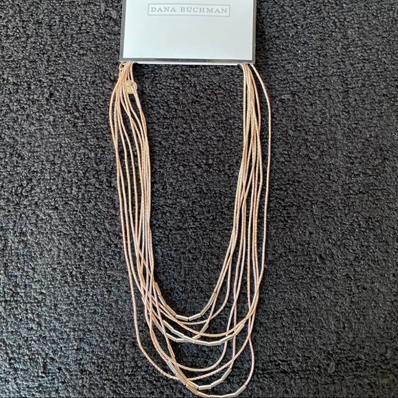 Dana Buchman Rose Colored Multi Strand Necklace - Picture 3 of 5